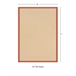 Linon Empire Machine Tufted Wool 8'x11' Rug in Natural and Burnt Orange