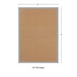 Linon Empire Machine Tufted Wool 4'x6' Rug in Cork Brown and Ice Blue