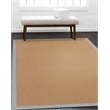 Linon Empire Machine Tufted Wool 5'x8' Rug in Cork Brown and Ice Blue