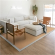 Linon Empire Machine Tufted Wool 8'x11' Rug in Cork Brown and Ice Blue