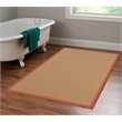 Linon Empire Machine Tufted Wool 4'x6' Rug in Cork Brown and Burnt Orange