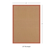 Linon Empire Machine Tufted Wool 4'x6' Rug in Cork Brown and Burnt Orange