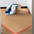 Linon Empire Machine Tufted Wool 4'x6' Rug in Cork Brown and Burnt Orange