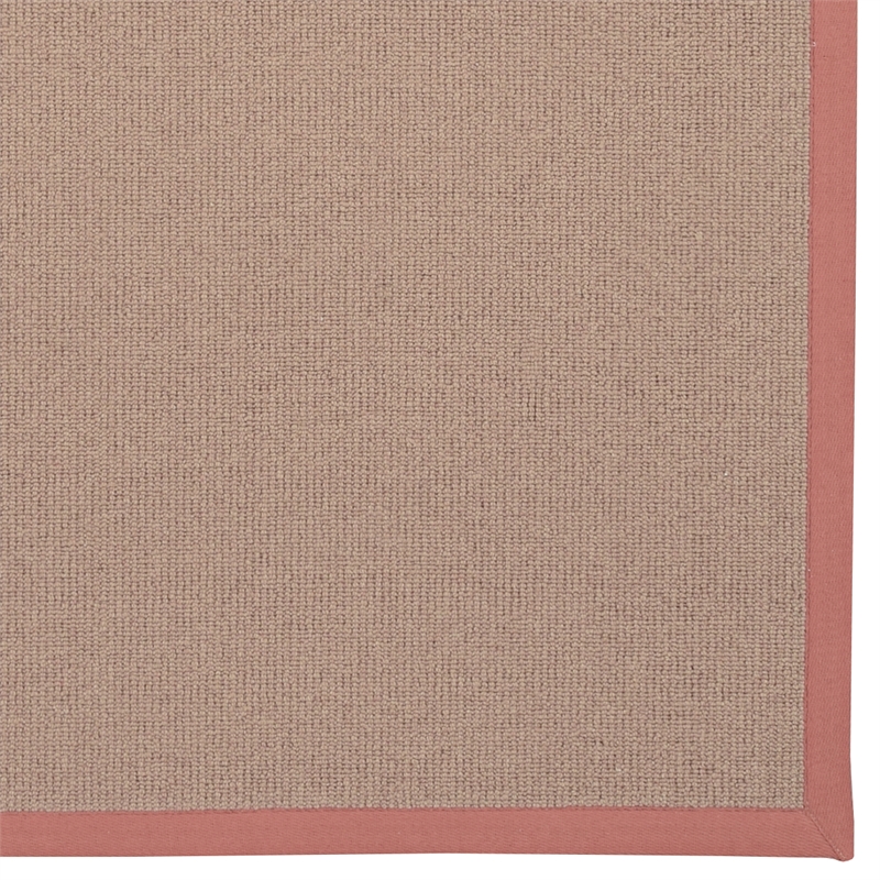 Linon Empire Machine Tufted Wool 5'x8' Rug in Cork Brown and Burnt Orange