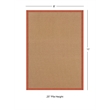 Linon Empire Machine Tufted Wool 8'x11' Rug in Cork Brown and Burnt Orange