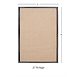 Linon Empire Machine Tufted Wool 4'x6' Rug in Natural and Black Leather