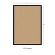 Linon Empire Machine Tufted Wool 5'x8' Rug in Sisal and Black