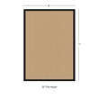 Linon Empire Machine Tufted Wool 8'x11' Rug in Sisal and Black