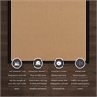 Linon Empire Machine Tufted Wool 4'x6' Rug in Cork Brown and Black Leather