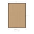 Linon Empire Machine Tufted Wool 4'x6' Rug in Sisal and Beige