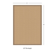 Linon Empire Machine Tufted Wool 5'x8' Rug in Sisal and Beige