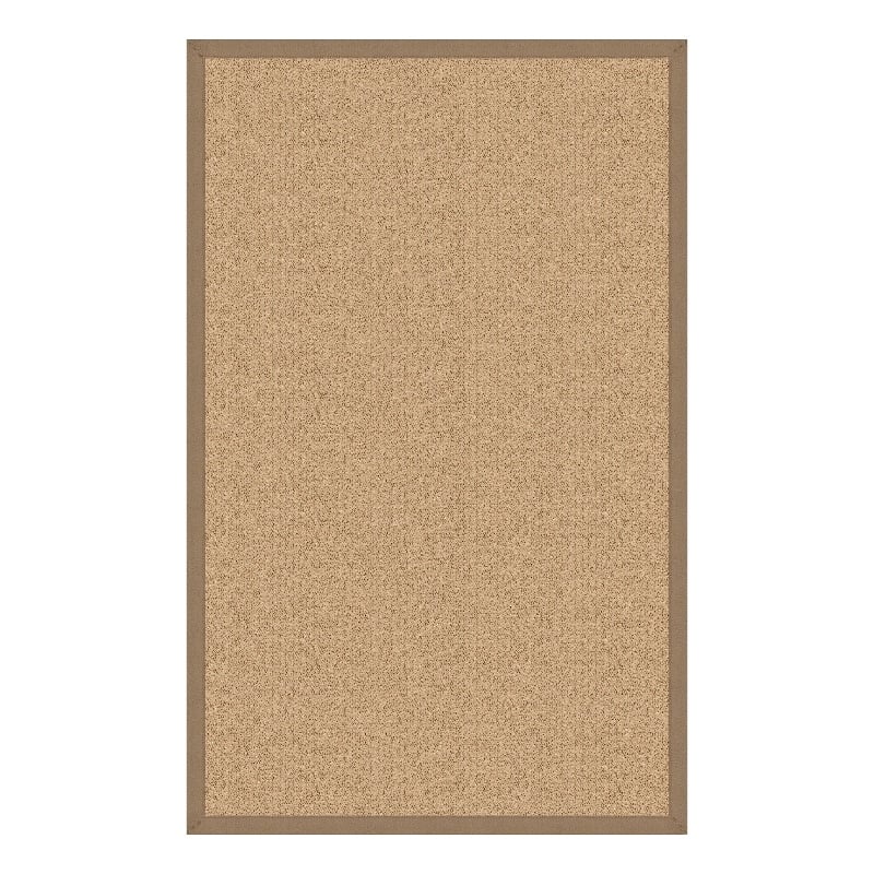 Linon Empire Machine Tufted Wool 8'x11' Rug in Sisal and Beige