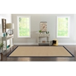 Linon Empire Machine Tufted Wool 8'x11' Rug in Sisal and Blue