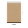Linon Empire Machine Tufted Wool 4'x6' Rug in Sisal and Brown