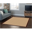 Linon Empire Machine Tufted Wool 5'x8' Rug in Sisal and Brown