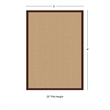 Linon Empire Machine Tufted Wool 5'x8' Rug in Sisal and Brown