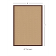 Linon Empire Machine Tufted Wool 8'x11' Rug in Sisal and Brown