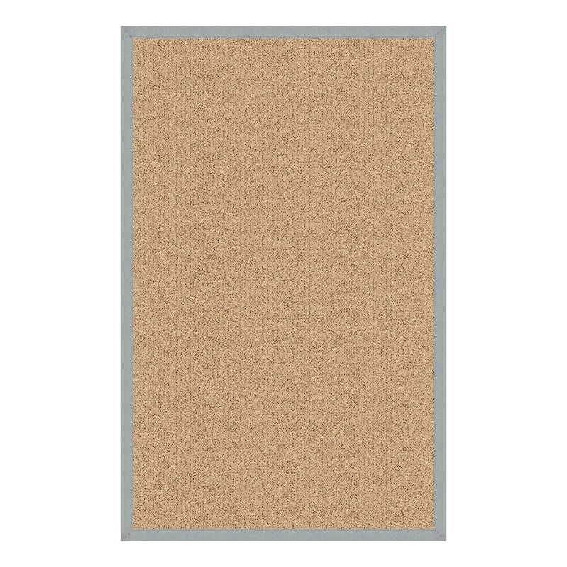 Linon Empire Machine Tufted Wool 8'x11' Rug in Sisal and Ice Blue