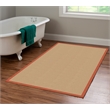 Linon Empire Machine Tufted Wool 4'x6' Rug in Sisal and Burnt Orange