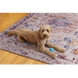 Linon Washable Merit Polyester 5'x7' Rug in Ivory