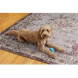 Linon Washable Leo Polyester 5'x7' Rug in Blue