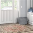 Linon Washable Blanche Polyester 3'x5' Rug in Pink