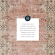 Linon Washable Blanche Polyester 3'x5' Rug in Pink