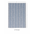 Linon Washable Walton Polyester 5'x7' Rug in Ivory