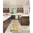 Linon Washable Saylor Polyester 2'x8' Rug in Ivory