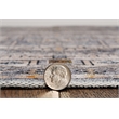 Linon Washable Kirby Polyester 3'x5' Rug in Gray