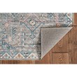 Linon Washable Wills Polyester 3'x5' Rug in Gray