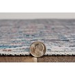 Linon Washable Wills Polyester 3'x5' Rug in Gray
