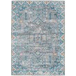 Linon Washable Wills Polyester 3'x5' Rug in Gray