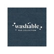 Linon Washable Wills Polyester 3'x5' Rug in Gray