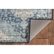Linon Washable Madi Polyester 3'x5' Rug in Teal Blue