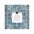 Linon Washable Madi Polyester 3'x5' Rug in Teal Blue