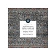 Linon Washable Buford Polyester 3'x5' Rug in Teal Blue