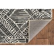 Linon Washable Kylen Polyester 2'x8' Rug in Ivory