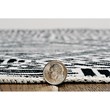 Linon Washable Kylen Polyester 2'x8' Rug in Ivory