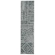 Linon Washable Kylen Polyester 2'x8' Rug in Ivory