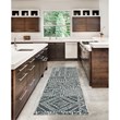 Linon Washable Kylen Polyester 2'x8' Rug in Ivory