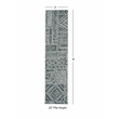 Linon Washable Kylen Polyester 2'x8' Rug in Ivory
