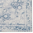 Linon Washable Zayd Polyester 2'x8' Rug in Gray