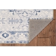 Linon Washable Zayd Polyester 2'x8' Rug in Gray