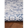 Linon Washable Zayd Polyester 2'x8' Rug in Gray