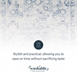 Linon Washable Zayd Polyester 2'x8' Rug in Gray