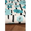 Linon Washable Aydin Polyester 2'x8' Rug in Ivory