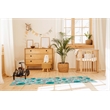 Linon Washable Aydin Polyester 2'x8' Rug in Ivory