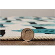 Linon Washable Aydin Polyester 2'x8' Rug in Ivory