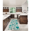 Linon Washable Aydin Polyester 2'x8' Rug in Ivory
